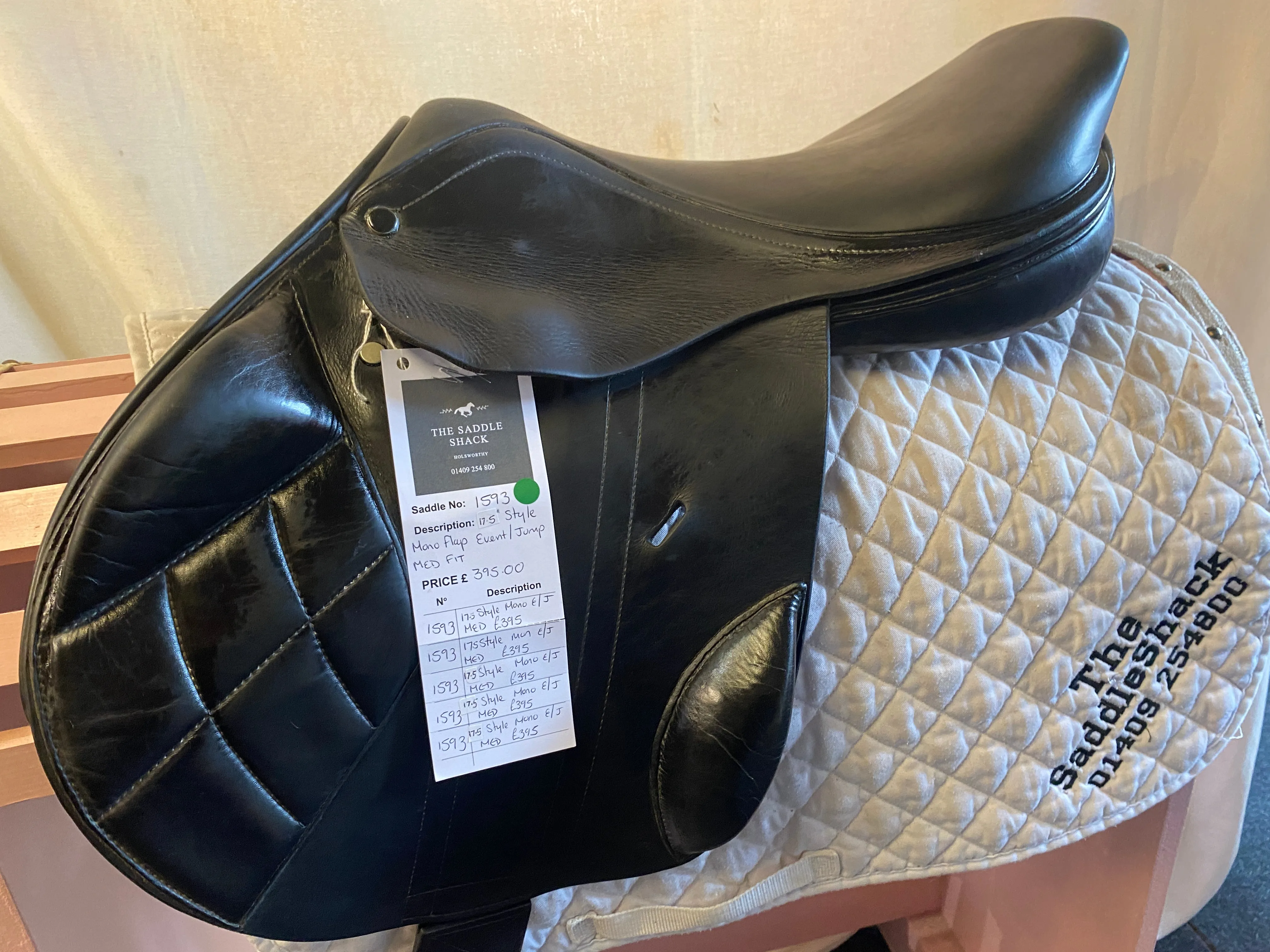 #1593 17.5" Style Monoflap Event/Jump sadddle, MED