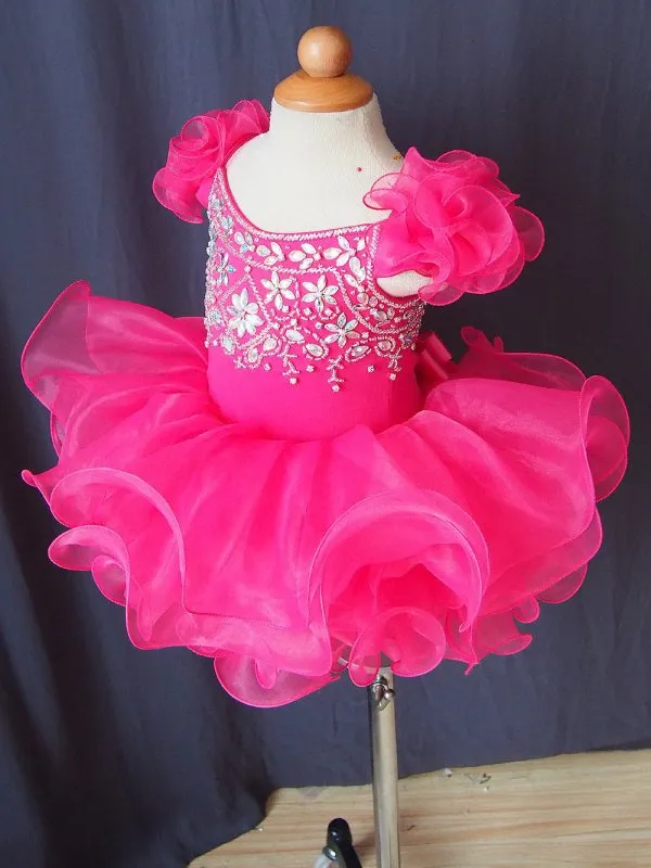 16 color-Infant/toddler/baby/children/kids doll style Girl's Pageant Dress  G053-2