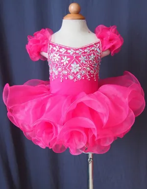 16 color-Infant/toddler/baby/children/kids doll style Girl's Pageant Dress  G053-2