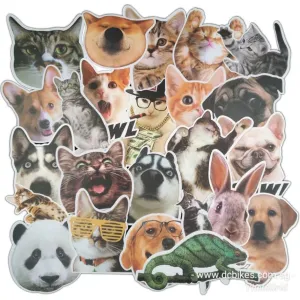 25 Pieces Cute Animals DIY Colour Random Sticker Bomb Decals