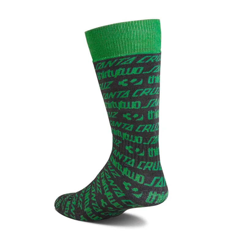 32 (ThirtyTwo) - Santa Cruz Snowboard Socks - Green SALE