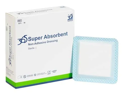 365 Super Absorbent Dressing 10cm x 20cm x 10