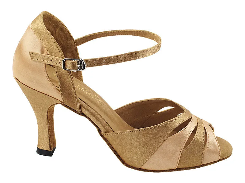 3749LEDSS Brown Satin & Light Brown Satin