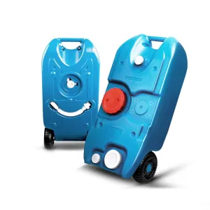 40L Blue Portable Wheel Water Tank