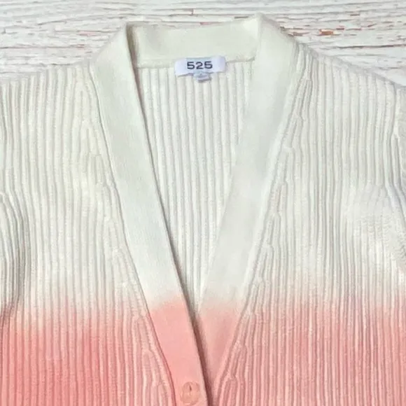 525 Long Spray Cardigan in Hot Pink Multi Sz S