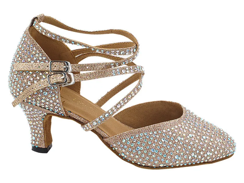 9691DXBling Champagne Glitter Satin