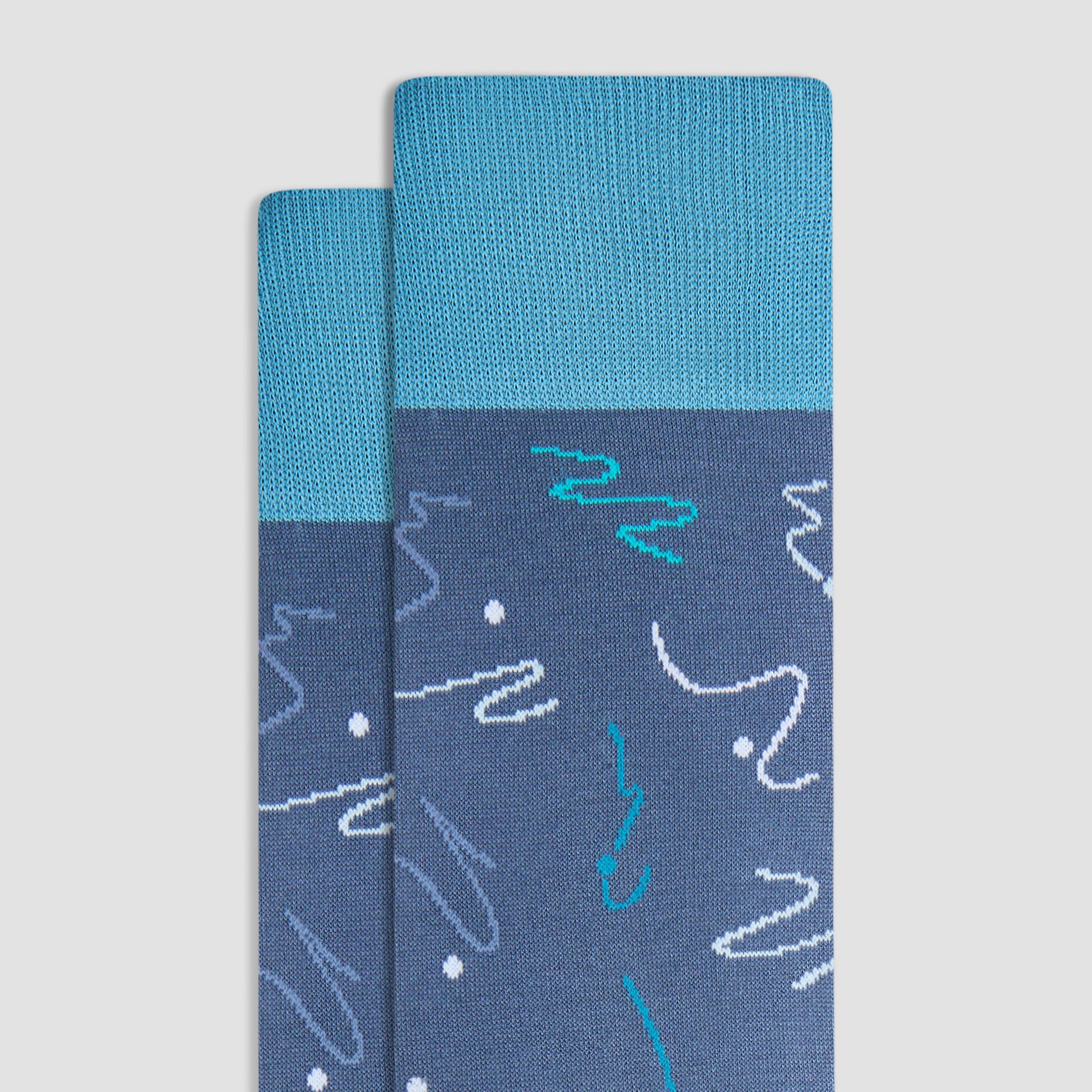 Abstract Mid-Calf Socks