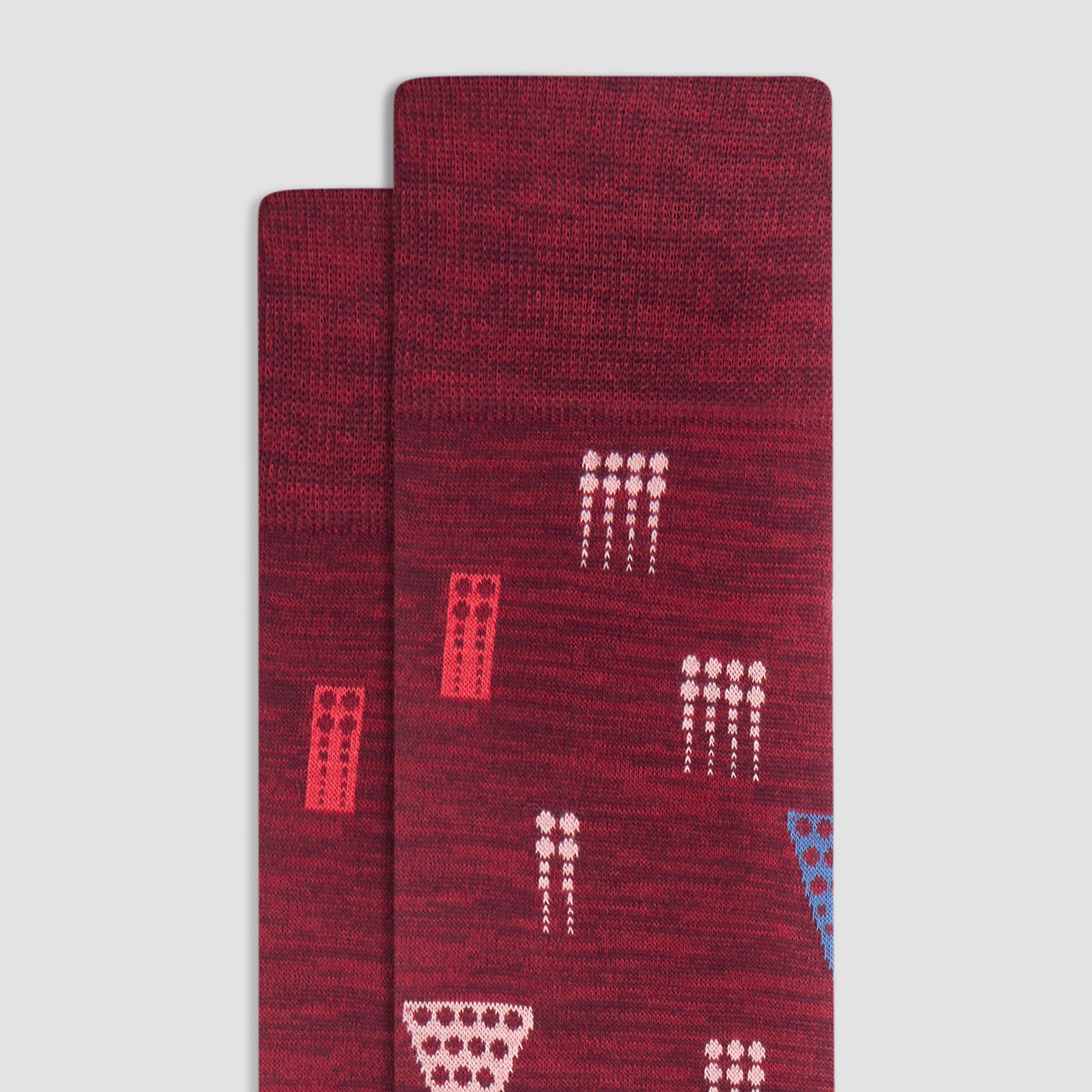 Abstract Mid-Calf Socks