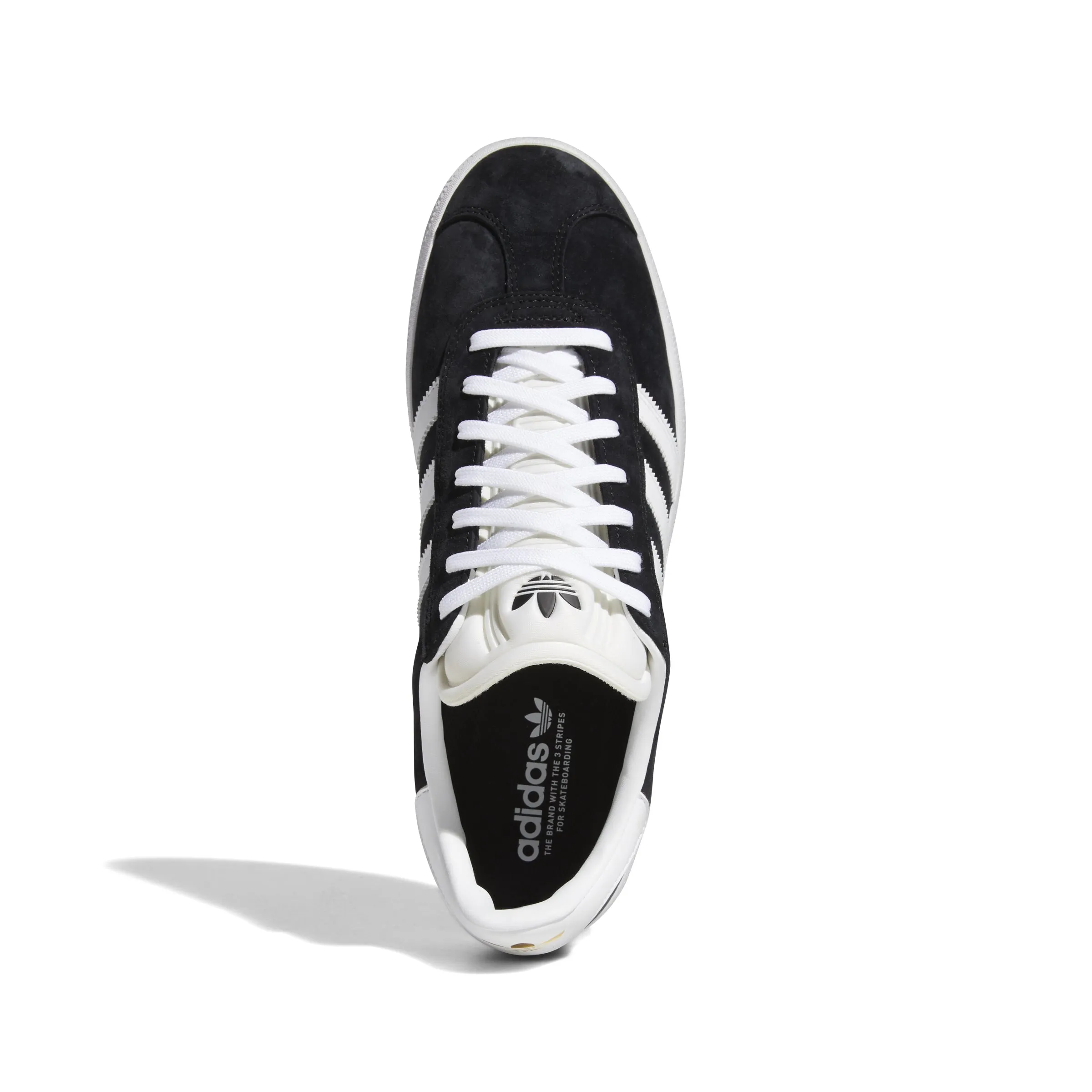 Adidas - GAZELLE ADV - Core Black / Cloud White / Gold Metallic