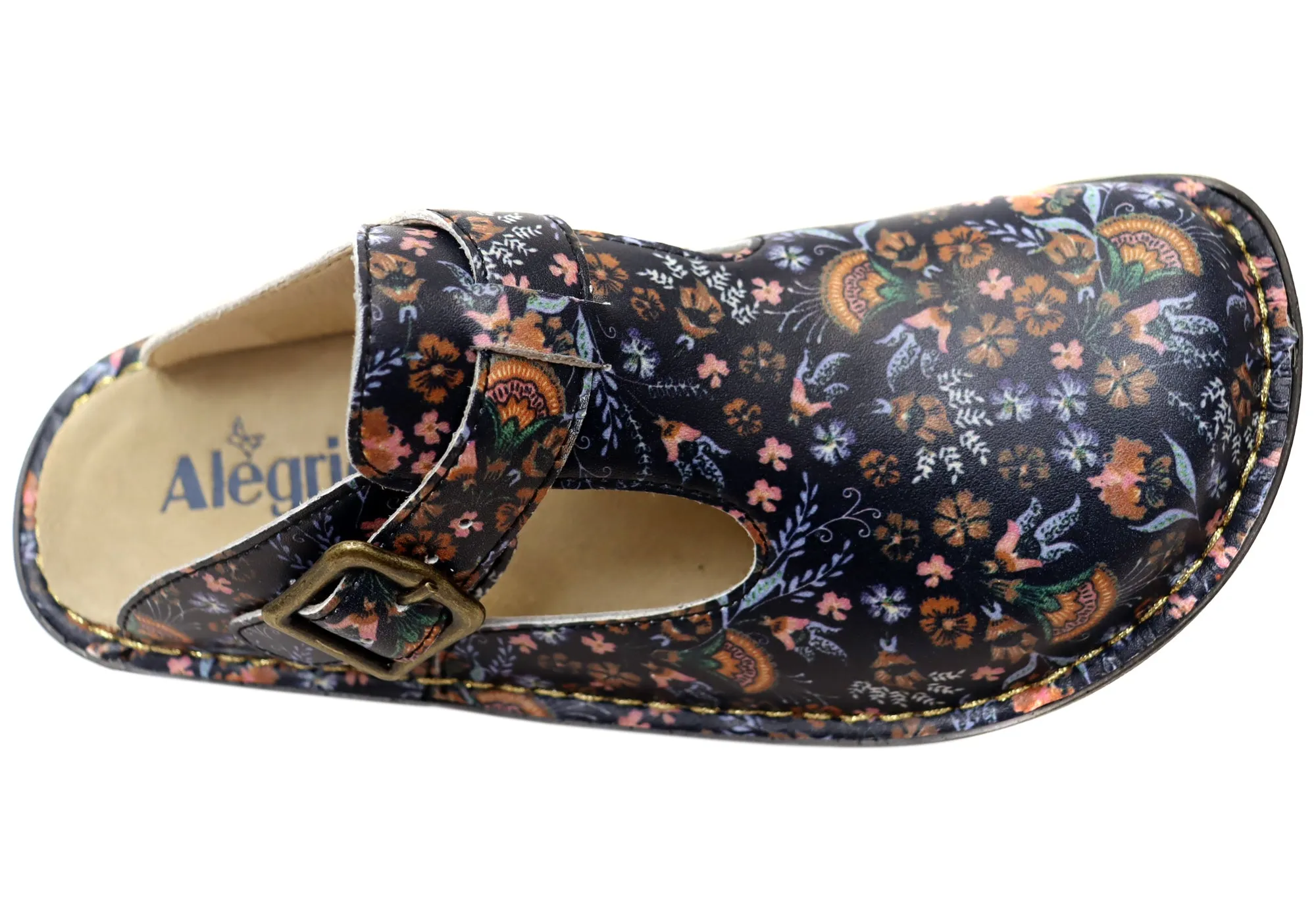 Alegria Classic Womens Leather Open Back Shoes Lax A Daisy