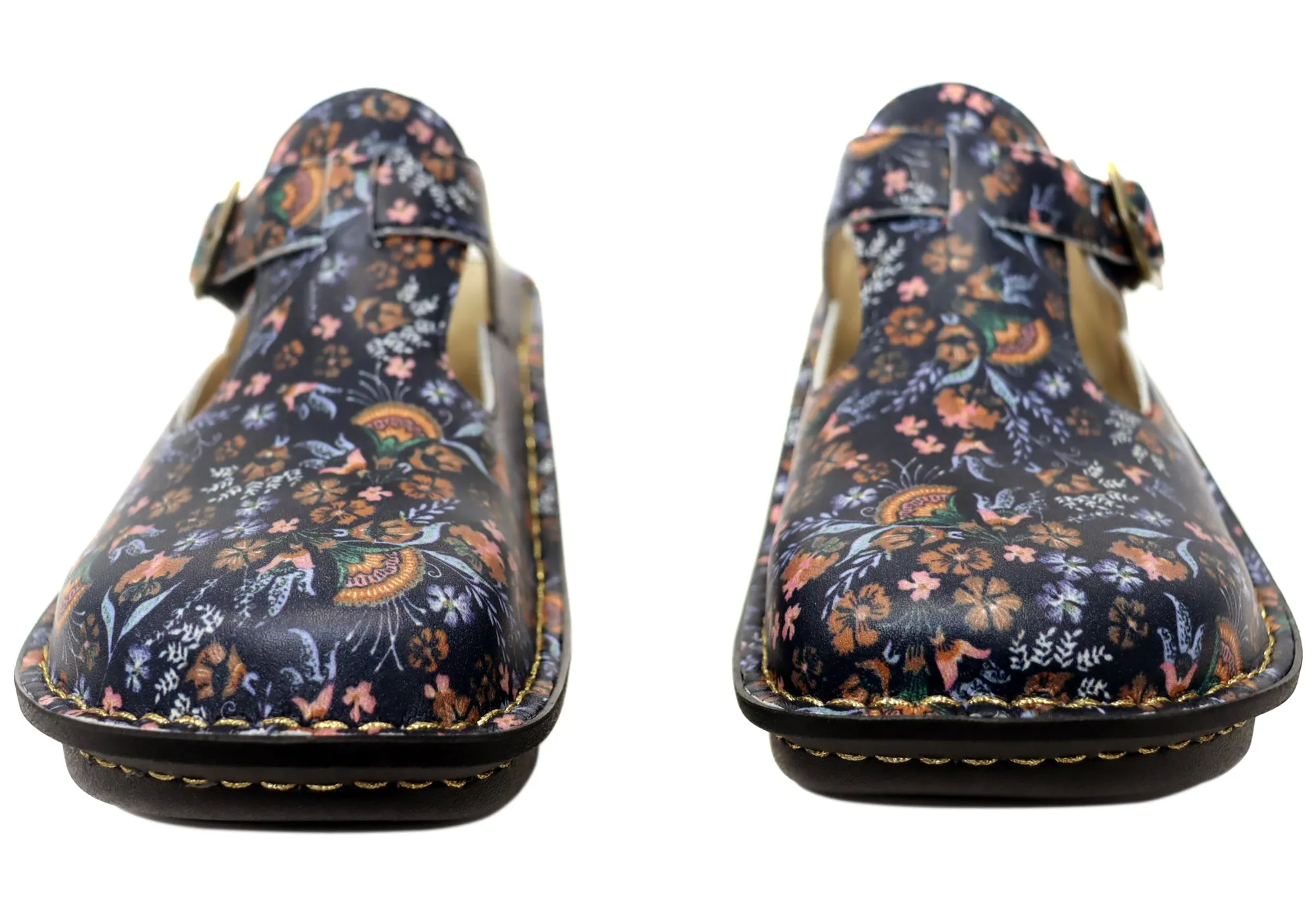 Alegria Classic Womens Leather Open Back Shoes Lax A Daisy