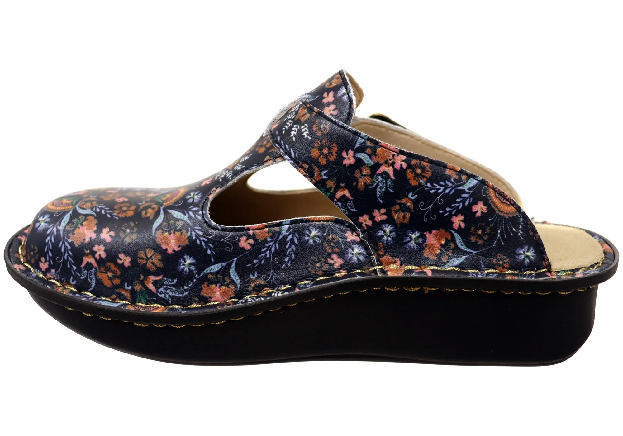 Alegria Classic Womens Leather Open Back Shoes Lax A Daisy