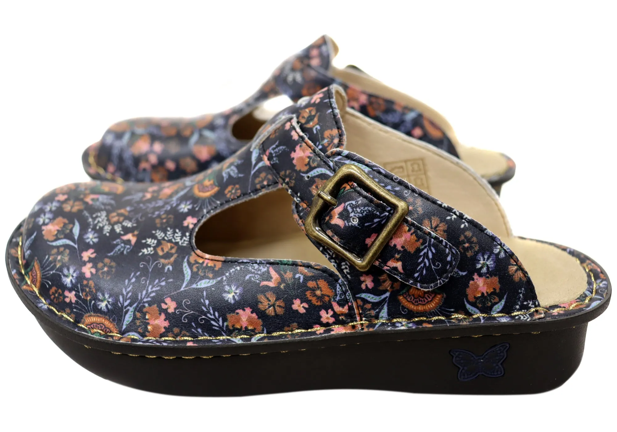 Alegria Classic Womens Leather Open Back Shoes Lax A Daisy