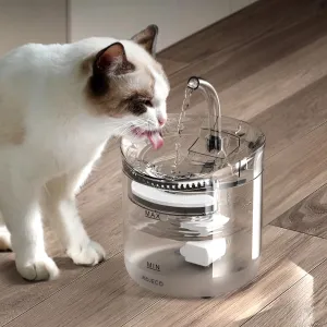 Automatic Cat Water Fountain with Dual Flow Modes and Smart Sensor