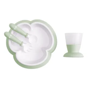 Baby Bjorn Baby Feeding 4-Piece Set (Powder Green)