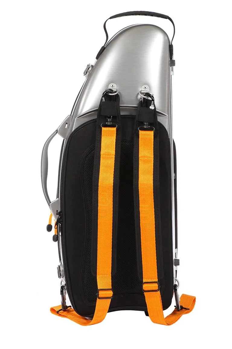 BAM "La Defense" Hightech Alto Saxophone Case with Pocket - Brushed Aluminum