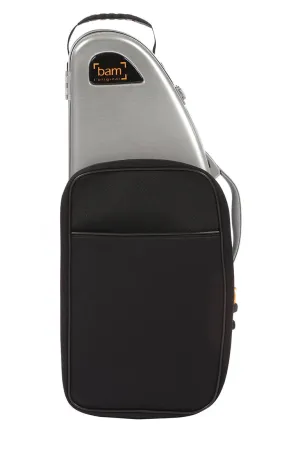 BAM "La Defense" Hightech Alto Saxophone Case with Pocket - Brushed Aluminum