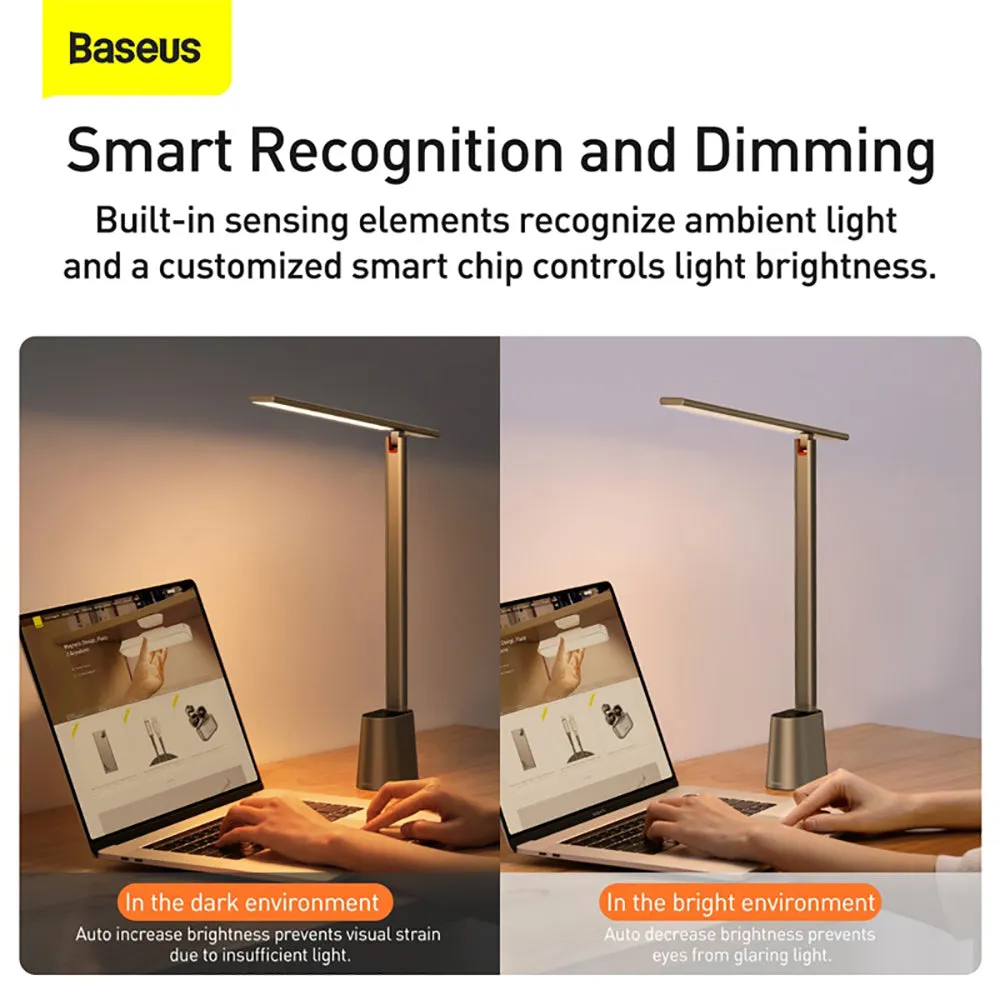 Baseus Smart Eye Series Rechargeable Folding Reading Desk Lamp - Deep Space Gray