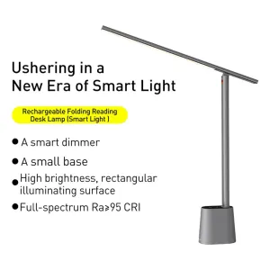 Baseus Smart Eye Series Rechargeable Folding Reading Desk Lamp - Deep Space Gray