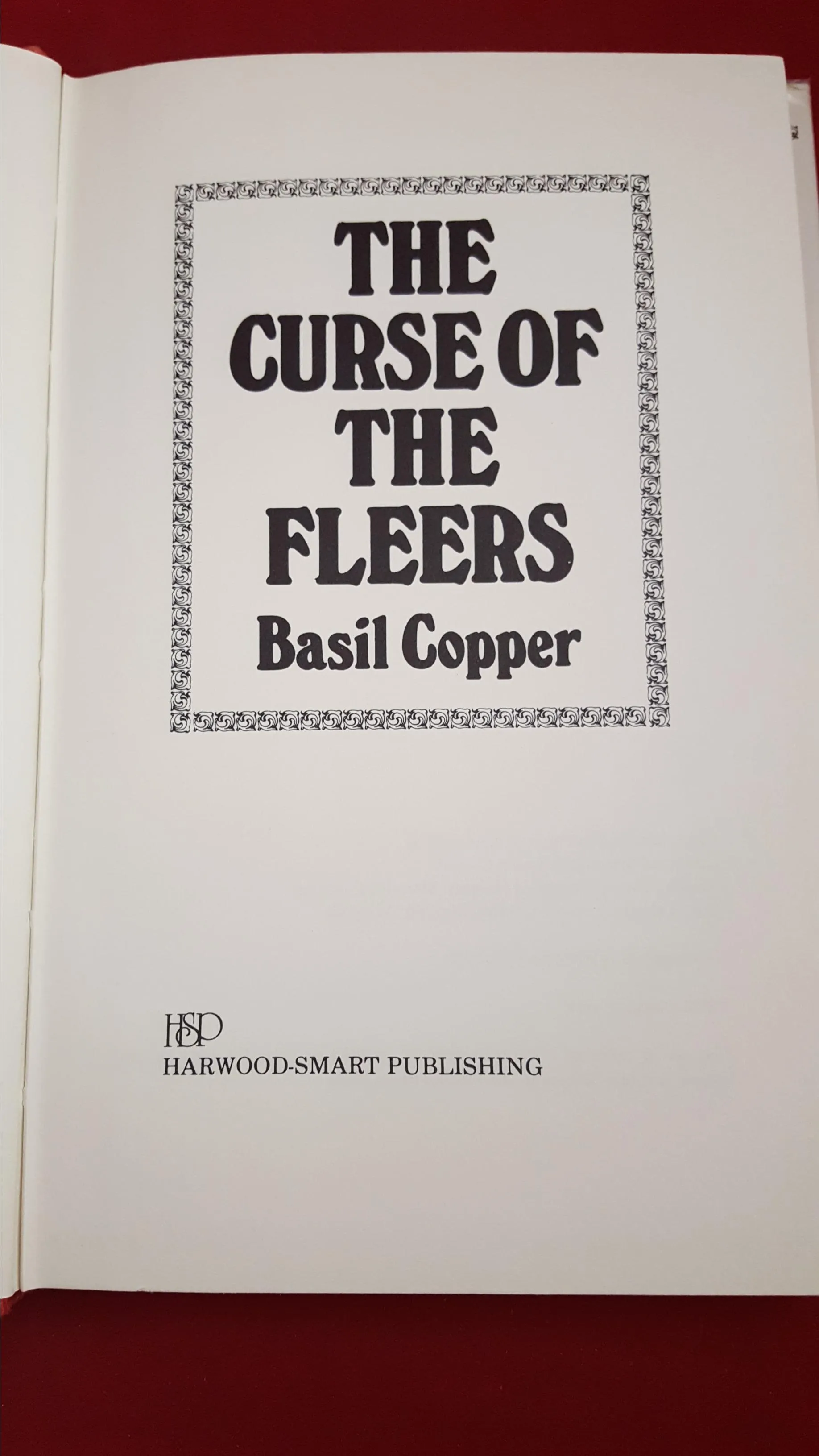 Basil Copper - The Curse Of The Fleers, Harwood-Smart Publishing, 1976