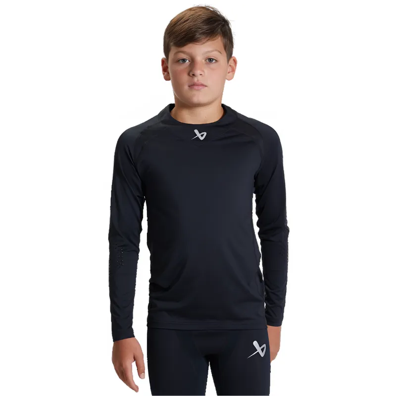 Bauer S22 Pro Long Sleeve Black Top - Youth