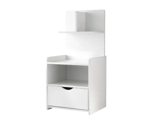 Bedside Table Cabinet Shelf Display Drawer Side Nightstand Unit Storage