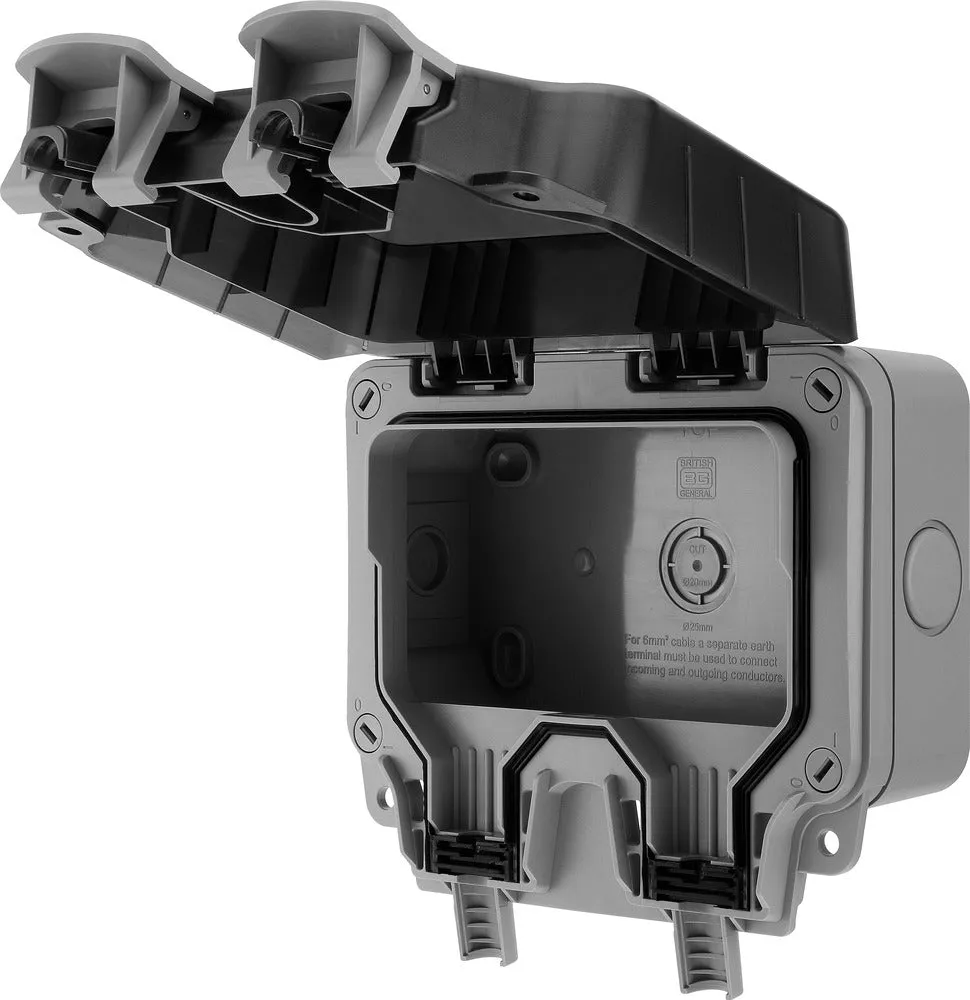 BG WP2GEC-02 Weatherproof Nexus Storm Double Empty Enclosure