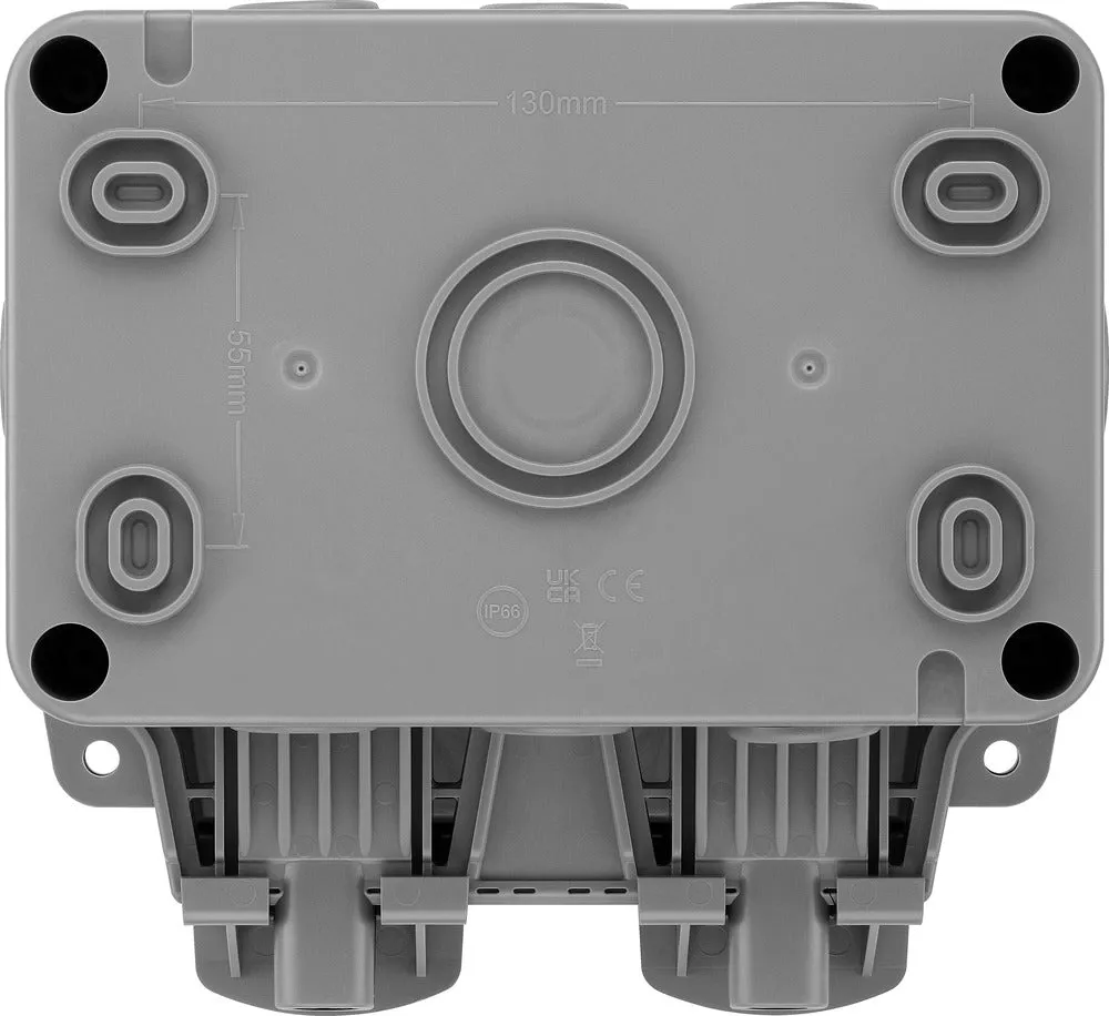 BG WP2GEC-02 Weatherproof Nexus Storm Double Empty Enclosure