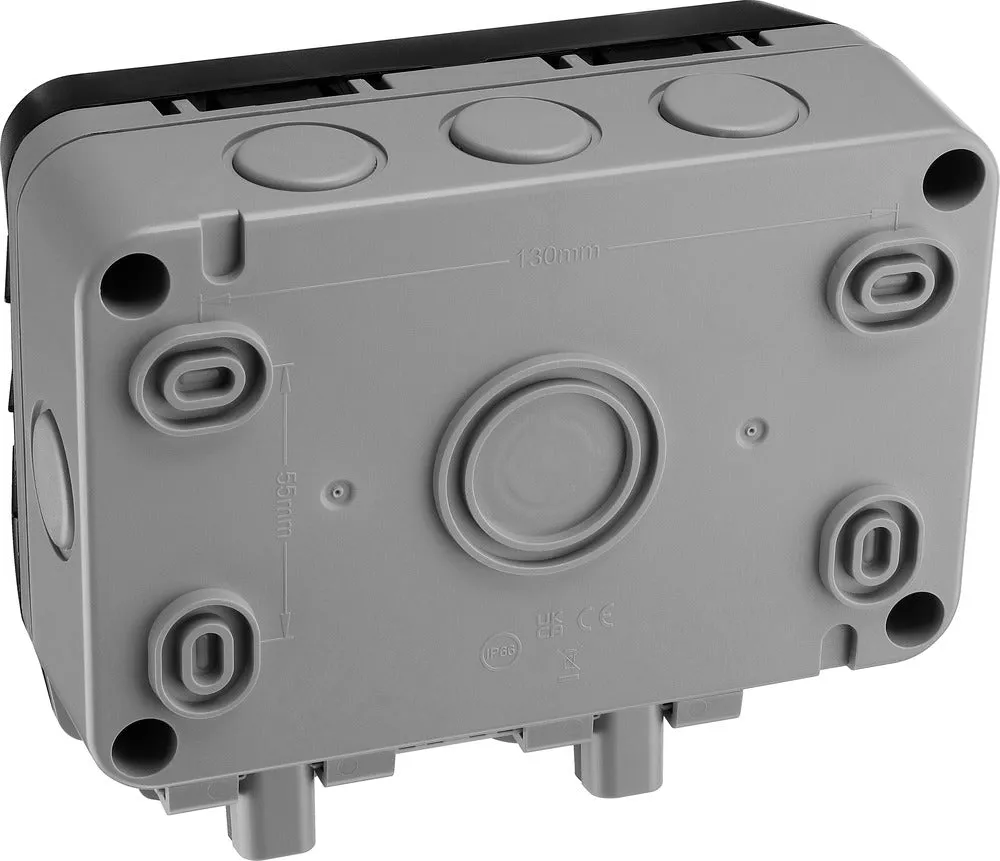 BG WP2GEC-02 Weatherproof Nexus Storm Double Empty Enclosure
