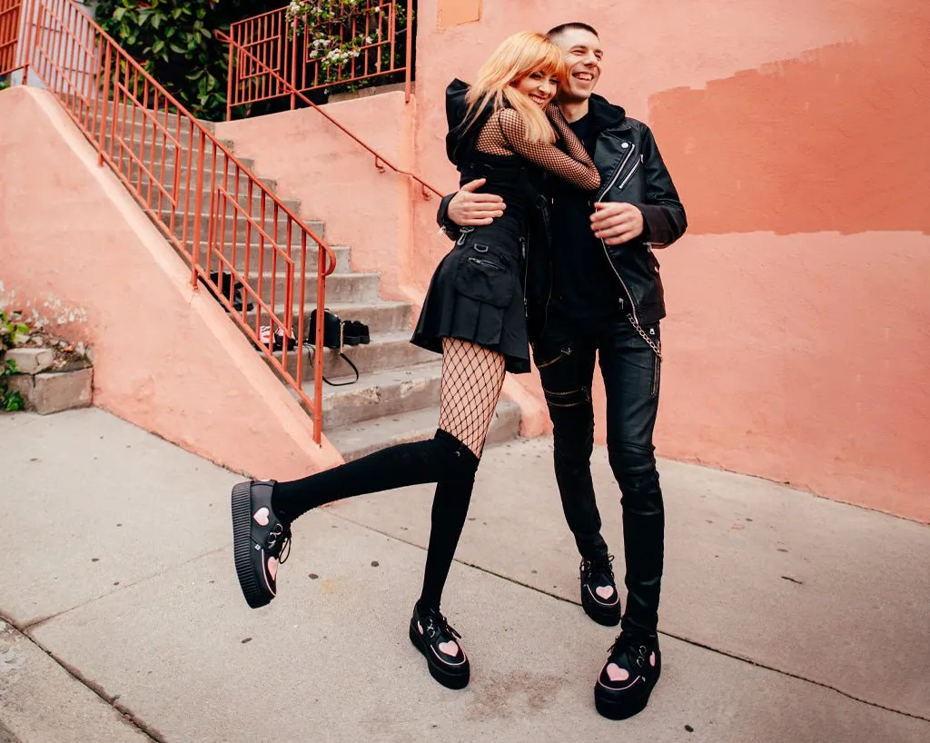 Black & Pink Heart TUKskin™ Viva Mondo Creeper