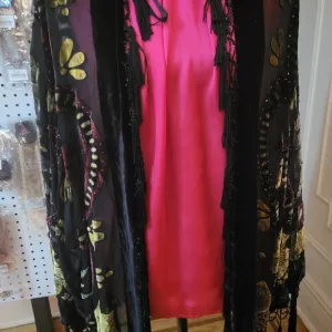 Black Floral Kimono
