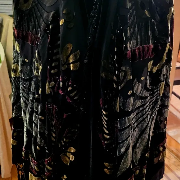 Black Floral Kimono