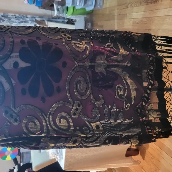 Black Floral Kimono