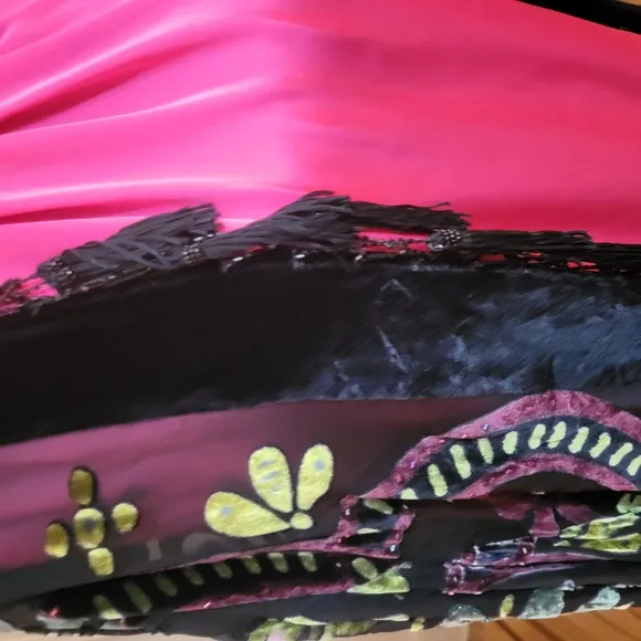 Black Floral Kimono