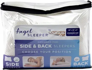 Brand new Copper Fit Angel Ultimate Memory Foam Pillow for Side and Back Sleepers, White, Standard/Queen 20x15x5!