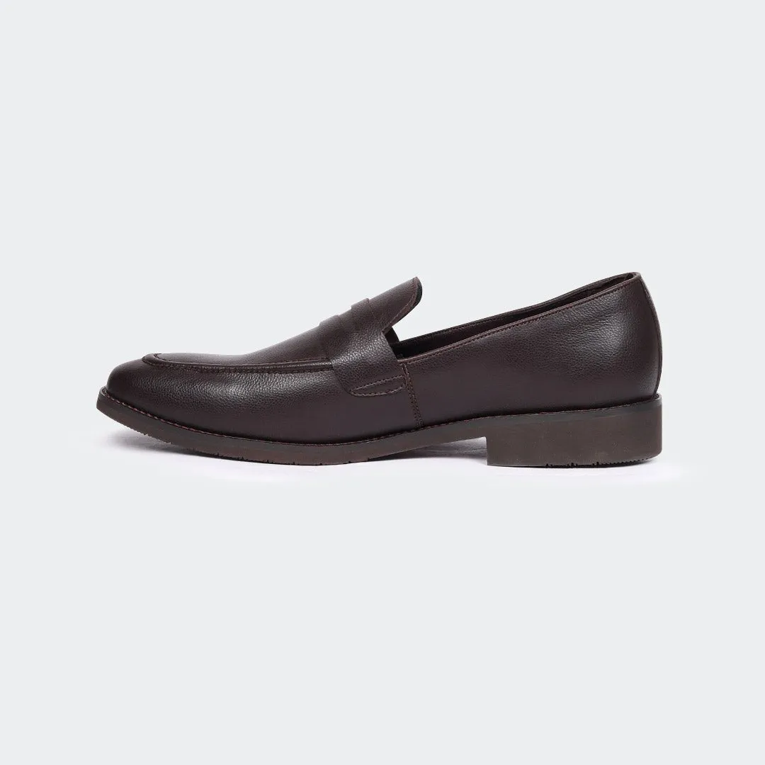 Caliber Shoes Coffee Slip On Formal Shoes For Men ( TOPAZ T 662 C )