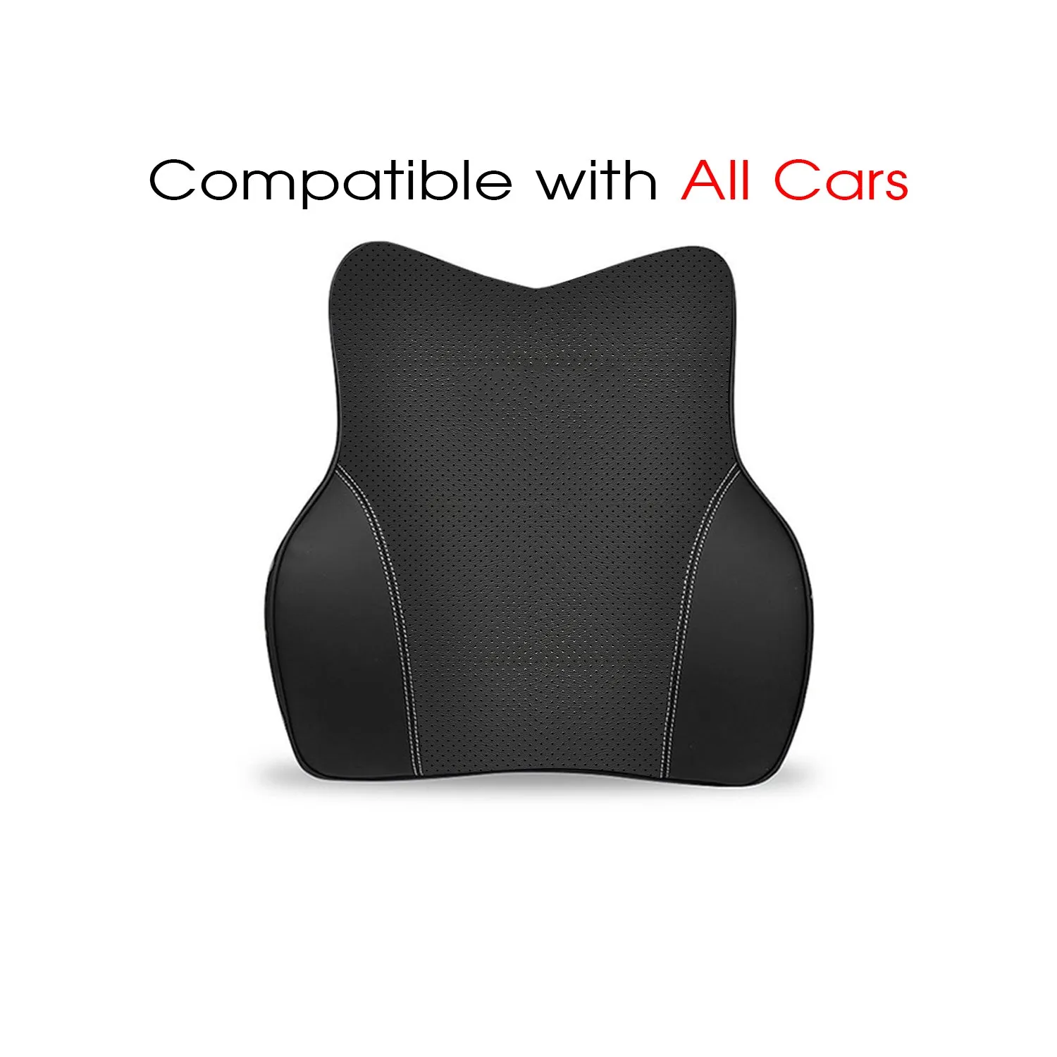 Car Headrest Neck Pillow and Lumbar Support Back Cushion Kit, Custom Fit For Your Cars, Memory Foam Erognomic, Car Accessories VE13992