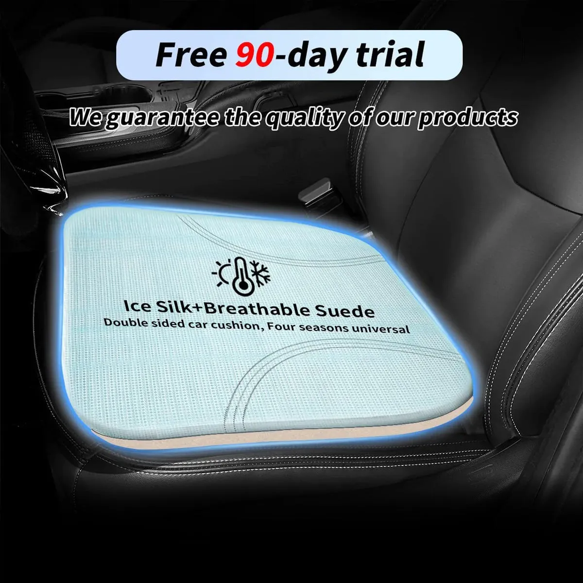Car Seat Cushion, Custom Fit For Your Cars, Car Memory Foam Seat Cushion, Heightening Seat Cushion, Seat Cushion for Car and Office Chair KO19999