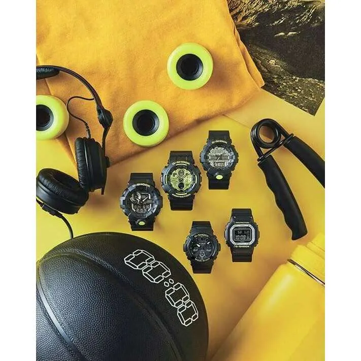 CASIO G-SHOCK BLACK AND YELLOW SERIES DIGITAL MEN WATCH GW-B5600DC-1JF