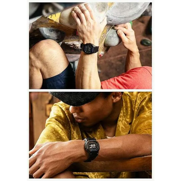 CASIO G-SHOCK G-SQUAD CARDIOMETER BLUETOOTH DIGITAL BLACK & BLUE MEN WATCH DW-H5600-1A2JR