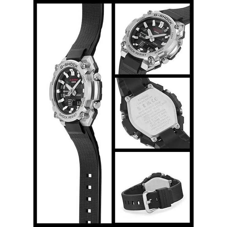 CASIO G-SHOCK G-STEEL BLUETOOTH SOLAR ANALOG DIGITAL BLACK MEN WATCH GST-B600-1AJF