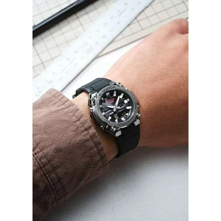CASIO G-SHOCK G-STEEL BLUETOOTH SOLAR ANALOG DIGITAL BLACK MEN WATCH GST-B600-1AJF