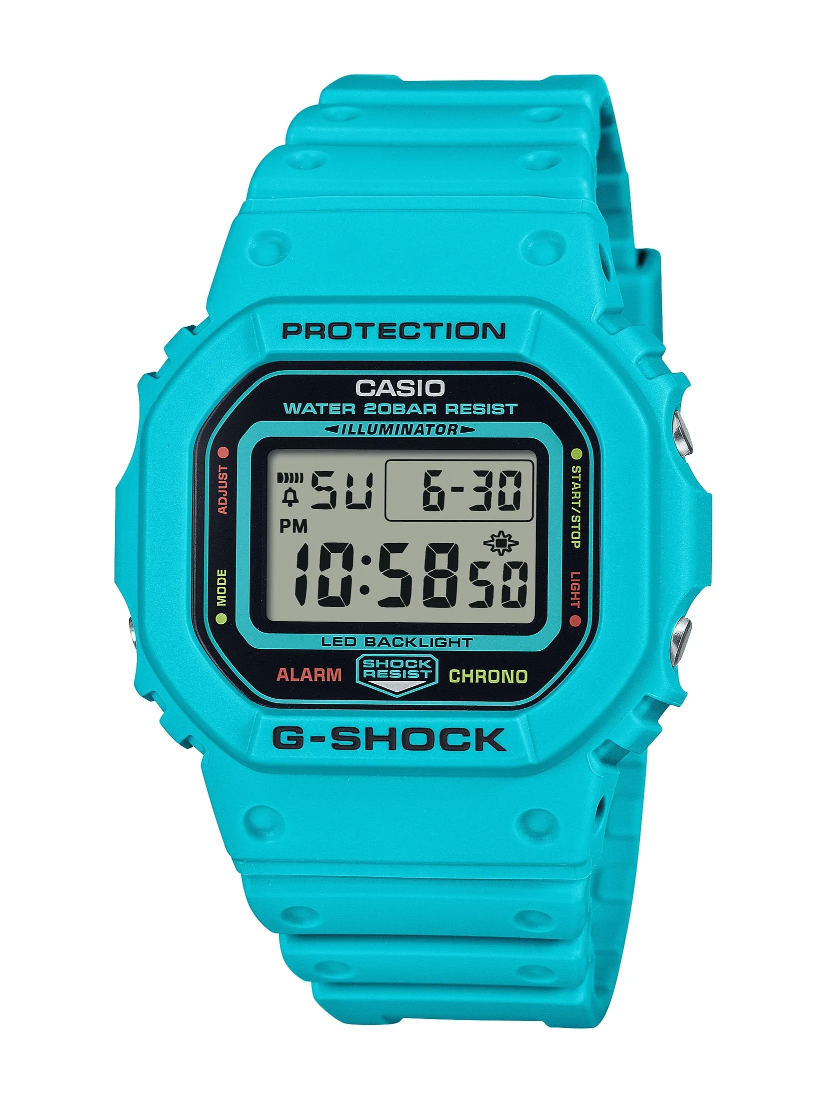 Casio G-Shock Vivid Blue Digital Watch DW5600EP-2CR
