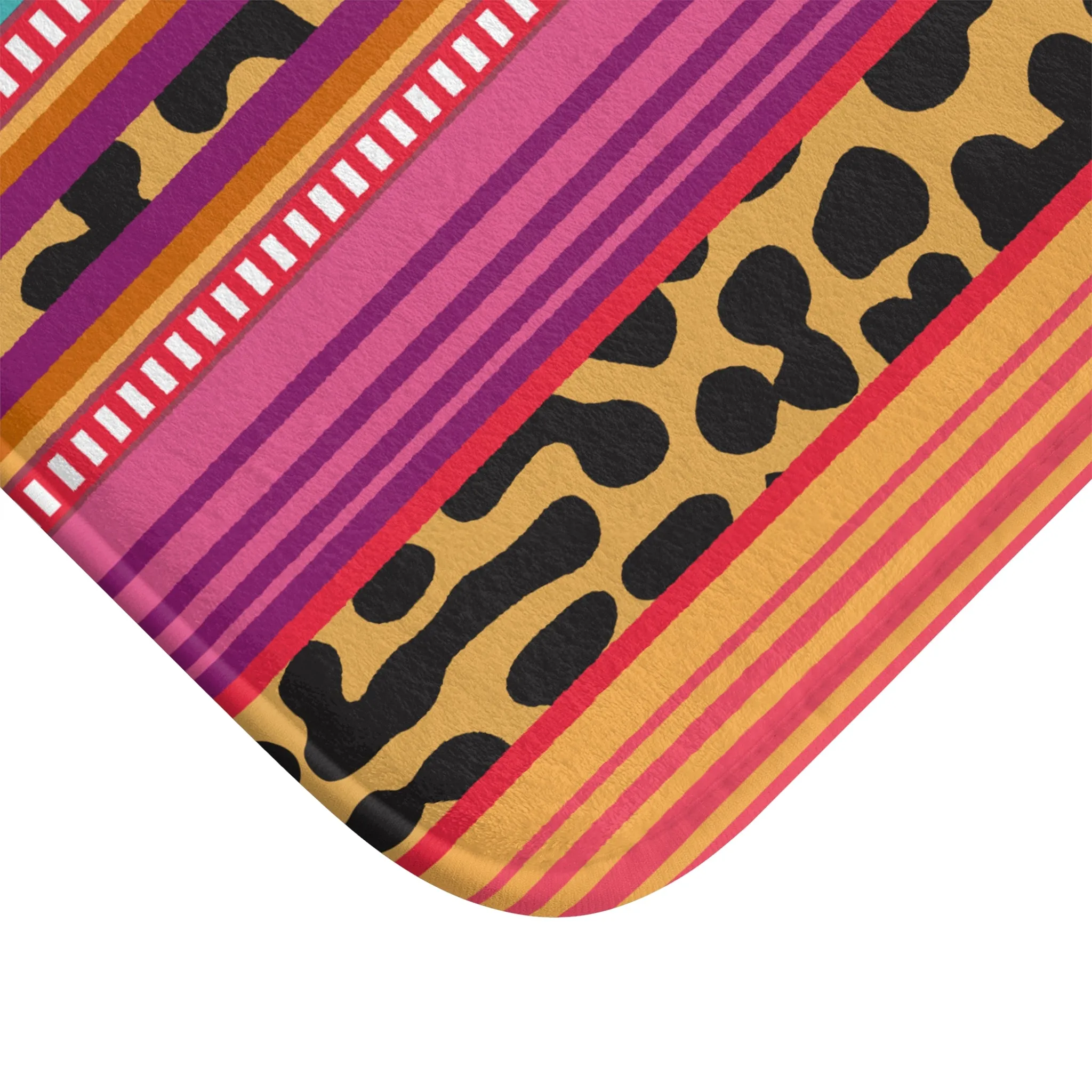 Cheetah Serape Memory Foam Bath Mat