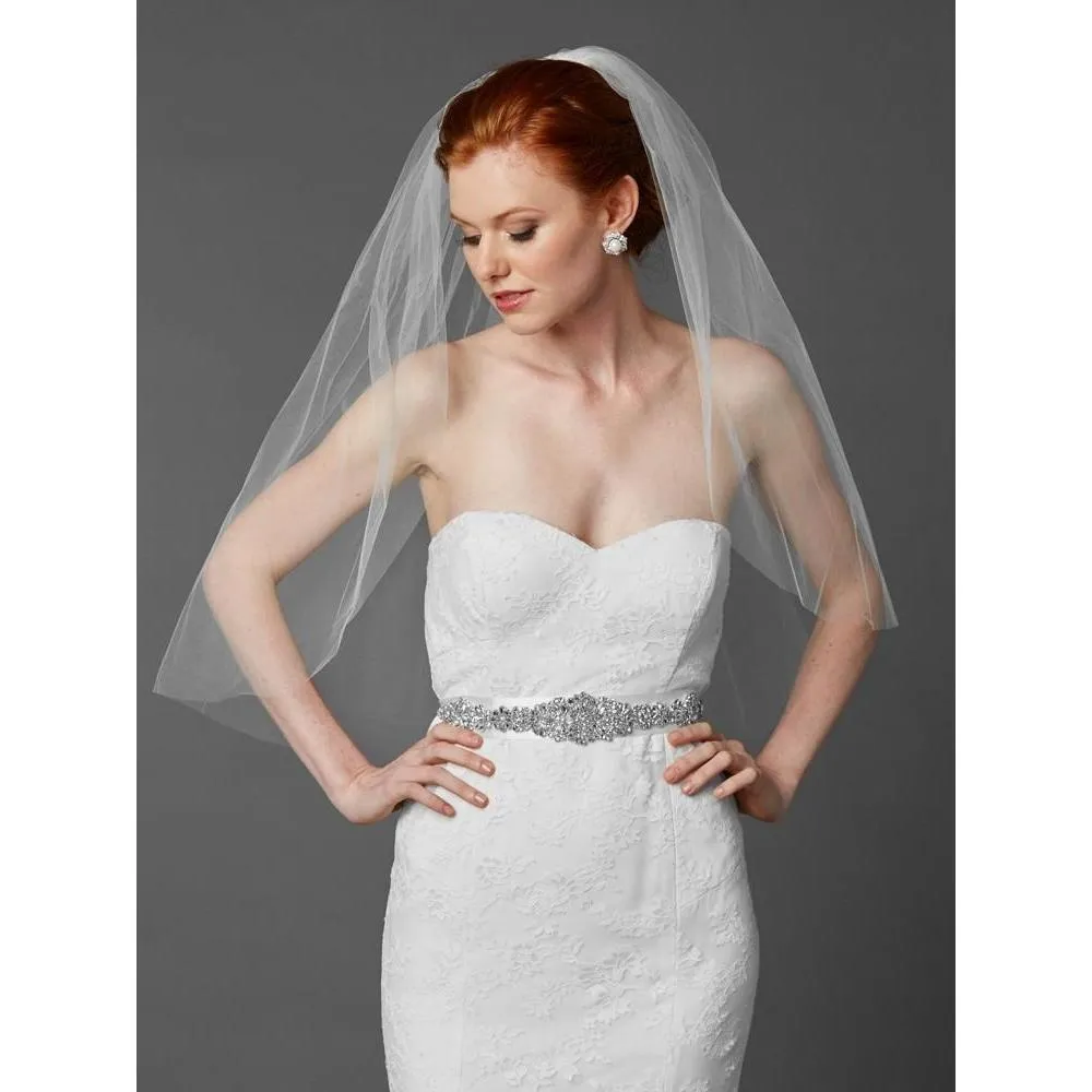Classic Single Layer Cut Edge Veil