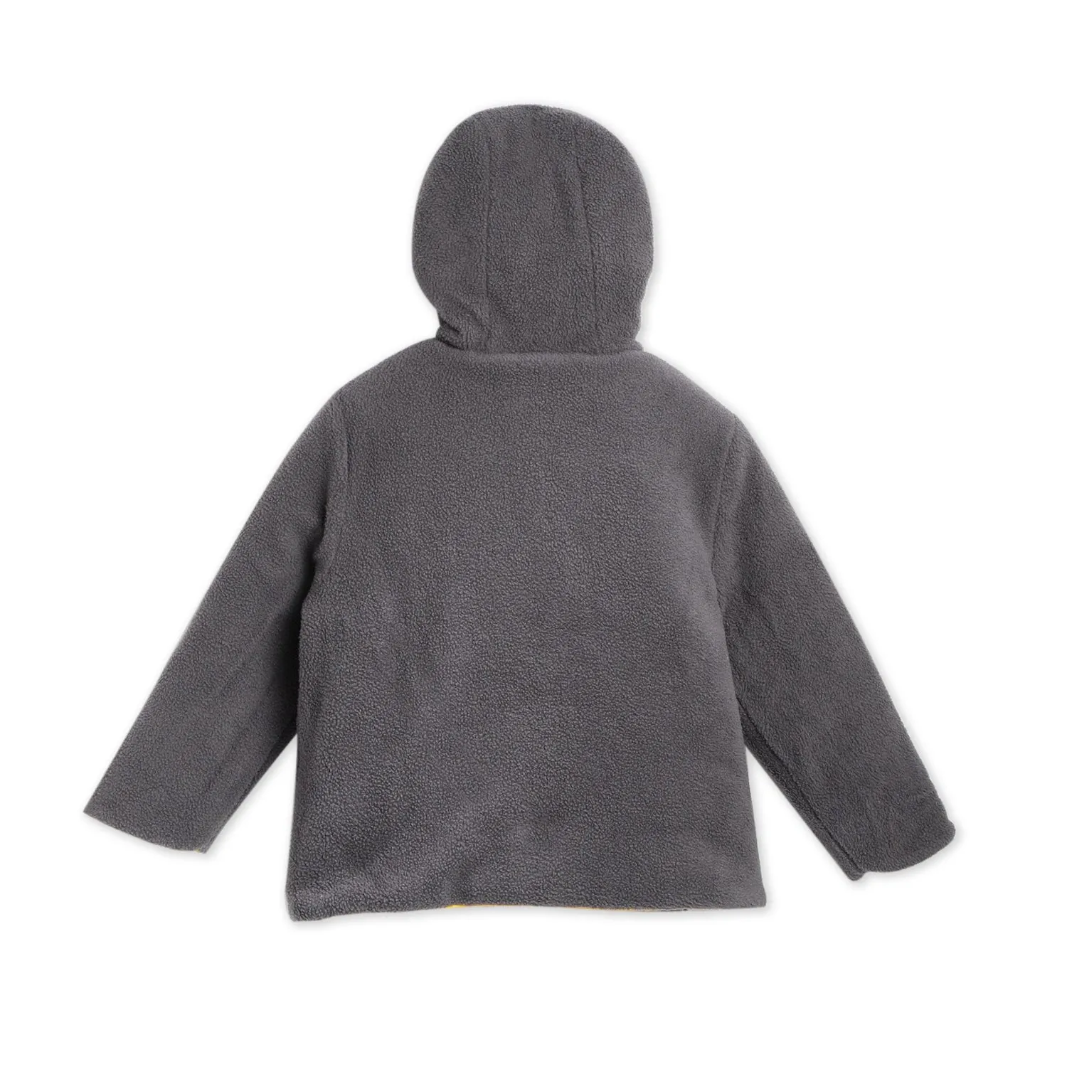 Colorblock Quilted Hooded Reversible Jacket
