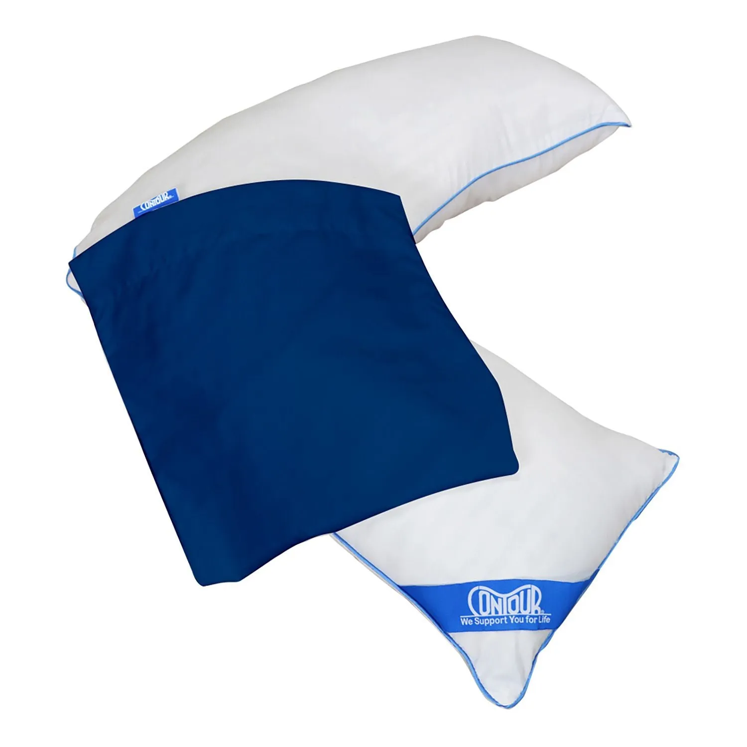 Contour L Pillow Case - Navy