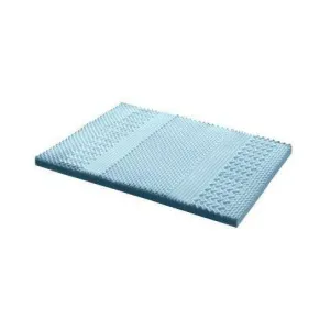 Cool Gel Bamboo Cover Memory Foam Mattress Topper-  8CM 7 Zone