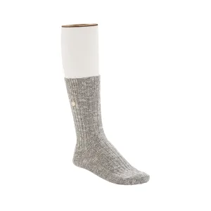 Cotton Slub Sock Grey White