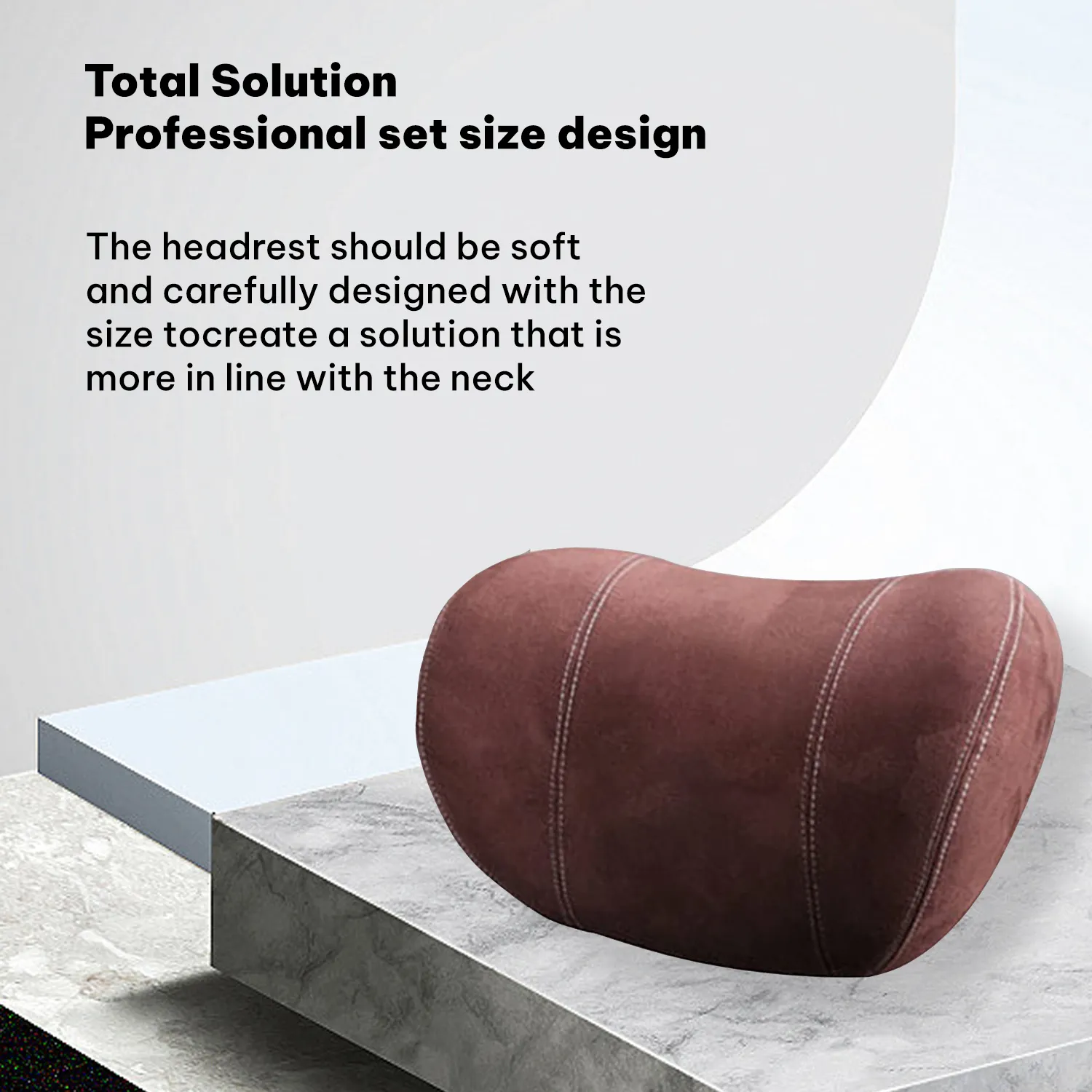 Custom Text For Car Headrest (2 PCS), Compatible with All Cars, 2023 Update Version Premium Memory Foam Car Neck Pillow TY15985